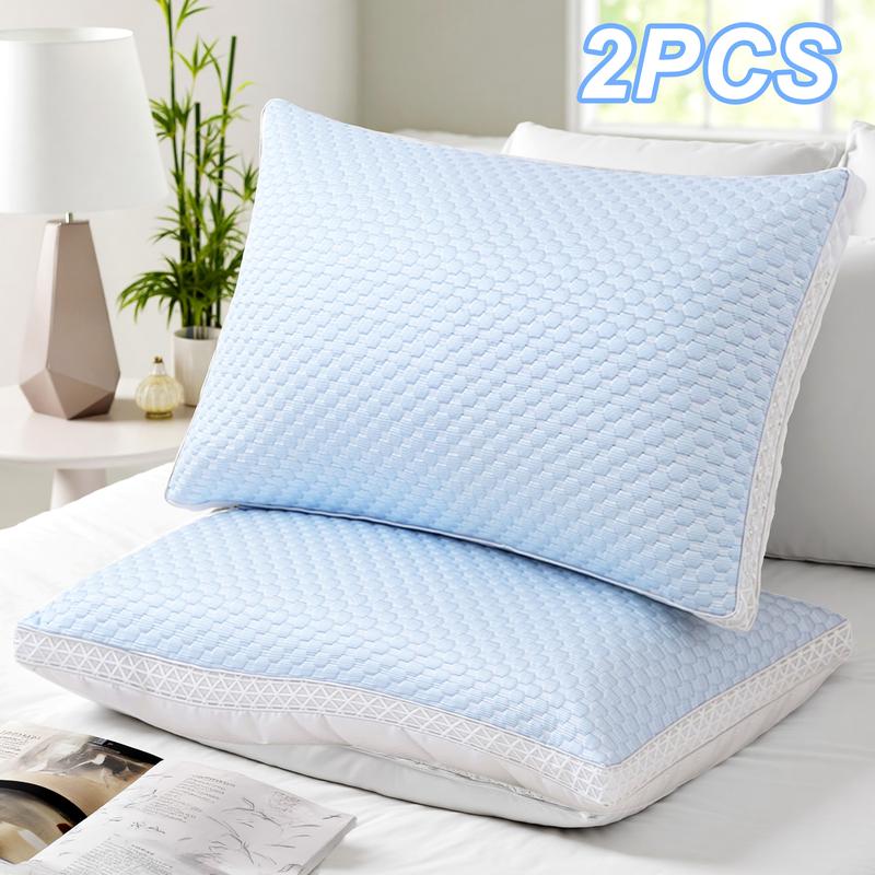 Raybee Luxury Neck Pillows 2 Pack,Bed Pillows Set of 2,Adjustable 5-star Hotel Quality Pillow for Side Back Sleeper, Holiday Gifts , Decor Bedroom Accessories【Black Friday】