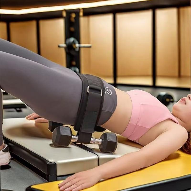 Exercise Hip Thrust Belt - Dumbbell Hip Thrust Belt, Thicken & Widen, Comfortable for Dumbbells, Kettlebells or Plates, Slip Padding, Gym or Home Workouts Exercise Hip Thrust Belt - Dumbbell Hip Thrust Belt, Thicken & Widen, Comfortable for Dumbbells, Kettlebells or Plates, Slip Padding, Gym or Home Workouts