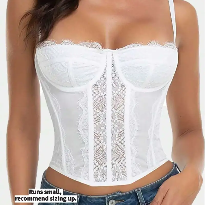 【Black Friday】Sexy Corset Top for Women, Fashion Shapewear, Lace Design, Adjustable Straps, Perfect for Parties & Nightlife