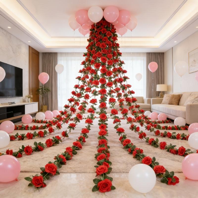 2PCS Rose Vine Decor Set, Valentine's Day Special Offer, Ideal for Room ...