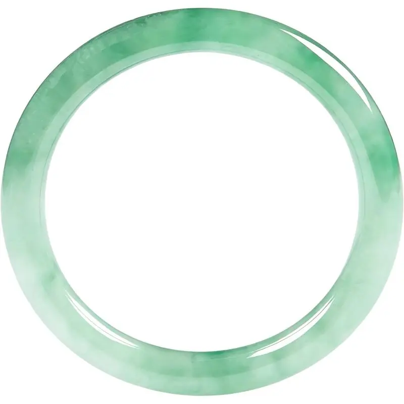 Women's Green Retro Simple Fashion Jadeite Good Luck Bangle Bracelet, 2.4"/62mm, Valentine's Day Costume Jewelry Gift for Parties