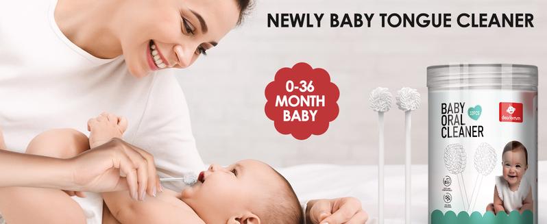 dearlomum Tongue Cleaner Newborn Toothbrush 32PCS/64pcs/96pcs Disposable Infant Toothbrush for Baby Oral Health Dental Care Alternative Oral Hygiene Solution