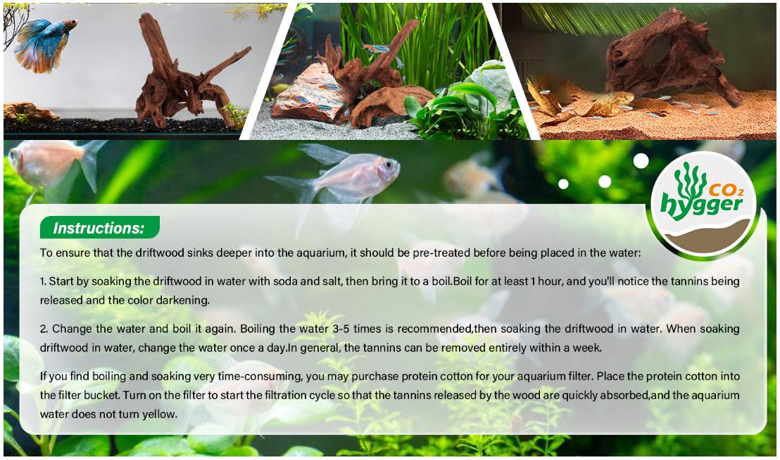 Aquarium Decor Natural Driftwood for Aquascaping Fish Tank Decorations Reptile Tank Accessories