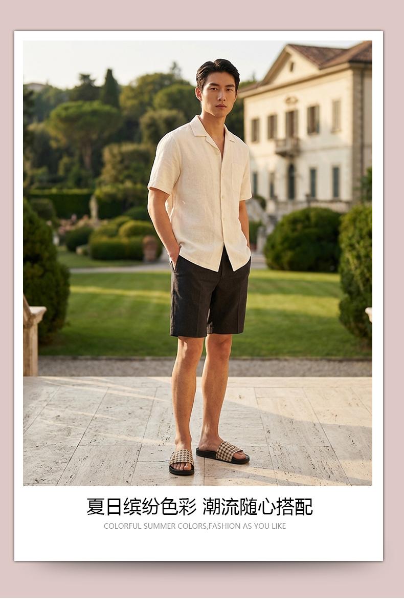 2026 Summer New Classic One-Strap Slippers for Couples, High-End Home and Outdoor Slippers, European and American Men's Style