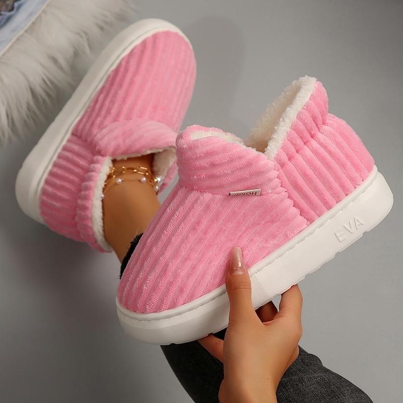 Women's Winter Home Slippers Memory Cotton Warm Closed Bottom Indoor Slippers