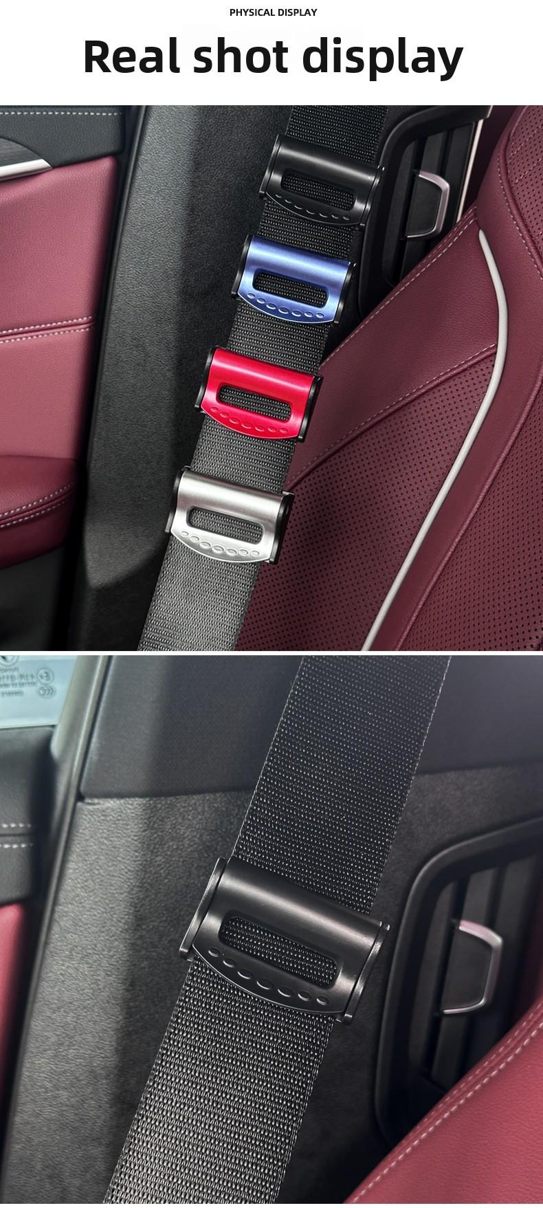 Car Seat Belt Adjuster for Pregnant Women, Practical Safety Belt Holder, Adjustable Tightening Device to Prevent Choking