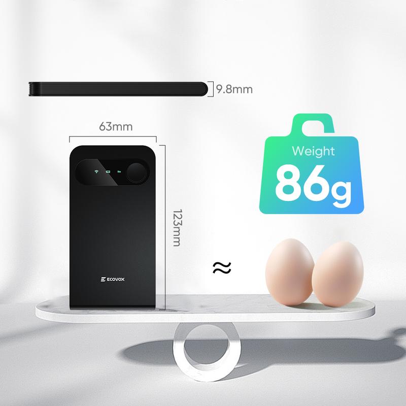 ECOVOX 4G LTE WiFi Mobile Hotspot, No SIM Card Required No Contract, 9 Connected Devices, Multiple Networks, Portable Internet for Campers, Motorhomes and Travels,Free 1GB Local Data ECOVOX 4G LTE WiFi Mobile Hotspot, No SIM Card Required No Contract, 9 Connected Devices, Multiple Networks, Portable Internet for Campers, Motorhomes and Travels,Free 1GB Local Data