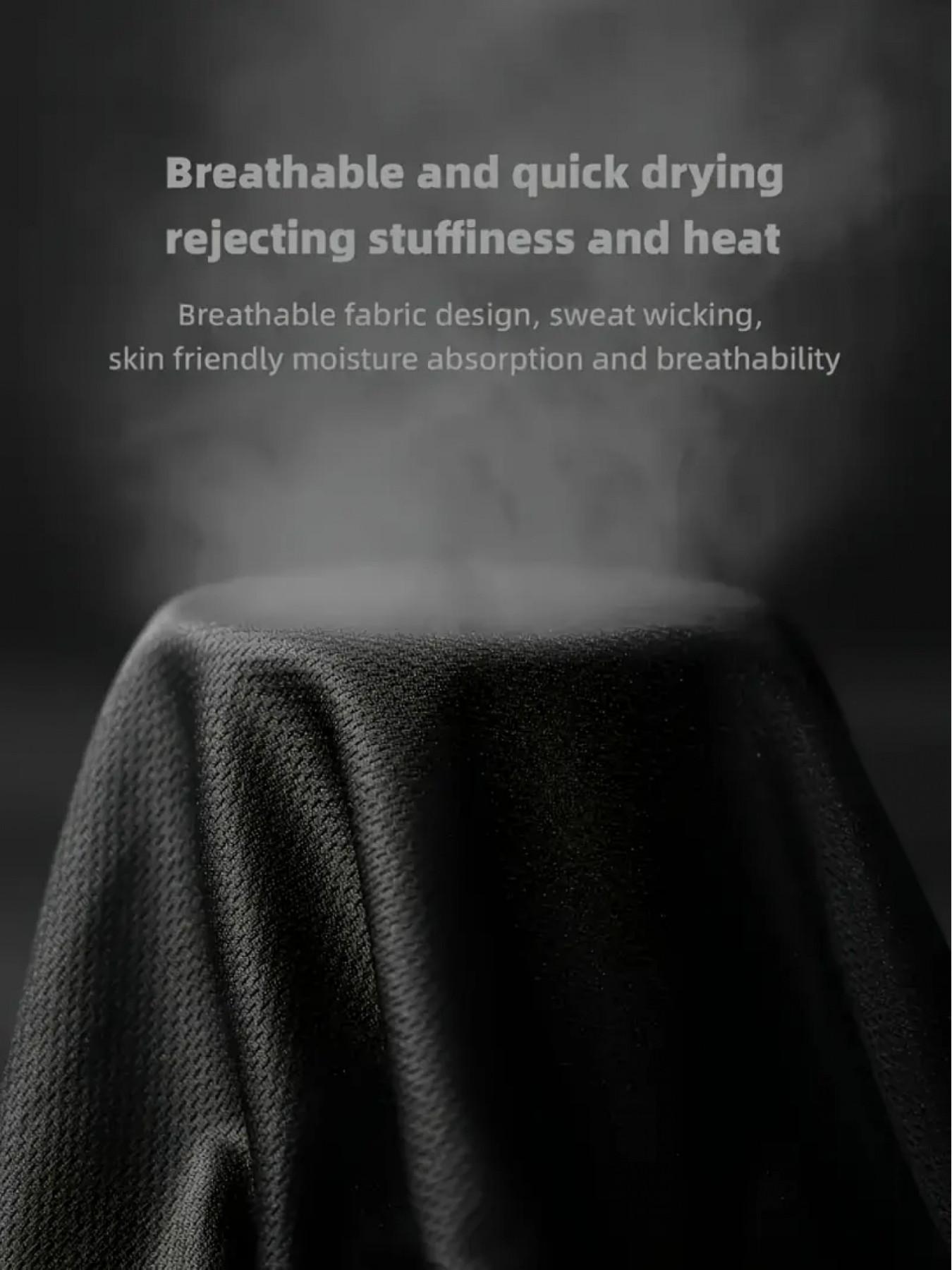 3-Pack Men's Casual Printed Short Sleeve T-Shirts, Breathable Sporty Fitted Tops, Trendy Streetwear Long-Sleeve Tee