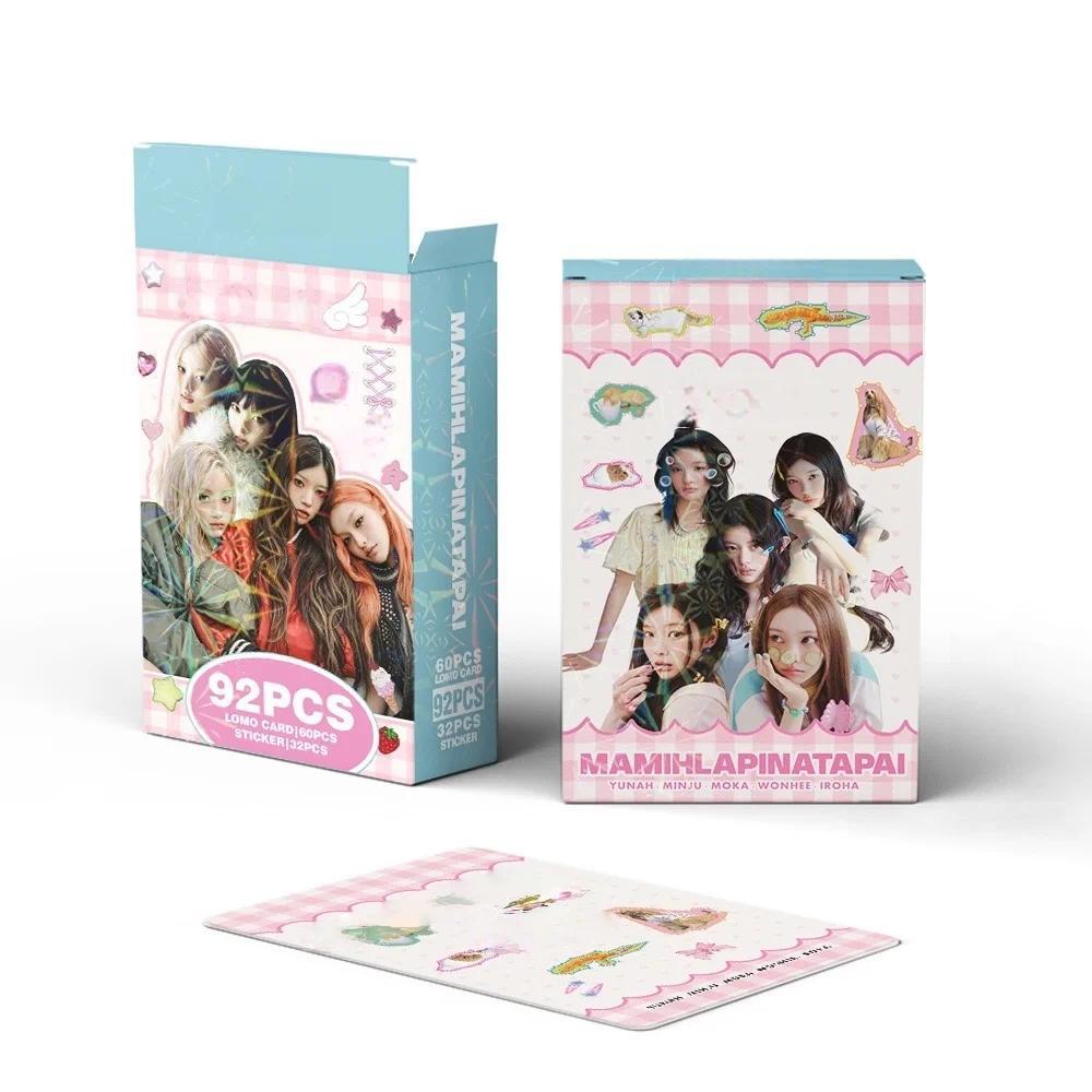 92PCS Korean Hot Idol New Album "MAMIHLAPINATAPAI" HD Lomo Cards YUNAH MINJU MOKA WONHEE IROHA High Quality Small Cards