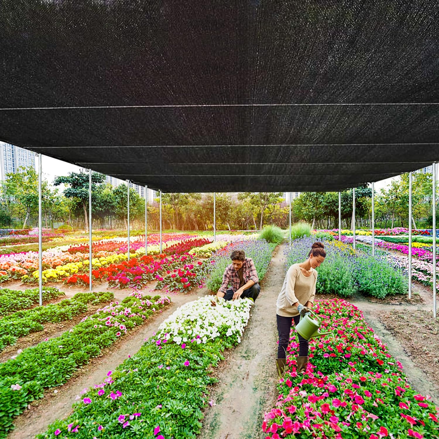 Black 90% Sunblock Shade Cloth 10x13ft UV Resistant Mesh Shading Net with Reinforced Metal Rivets Outdoor Patio Sunshade Camping Garden Greenhouse Sunshade Father's Day Gift Black 90% Sunblock Shade Cloth 10x13ft UV Resistant Mesh Shading Net with Reinforced Metal Rivets Outdoor Patio Sunshade Camping Garden Greenhouse Sunshade Father's Day Gift