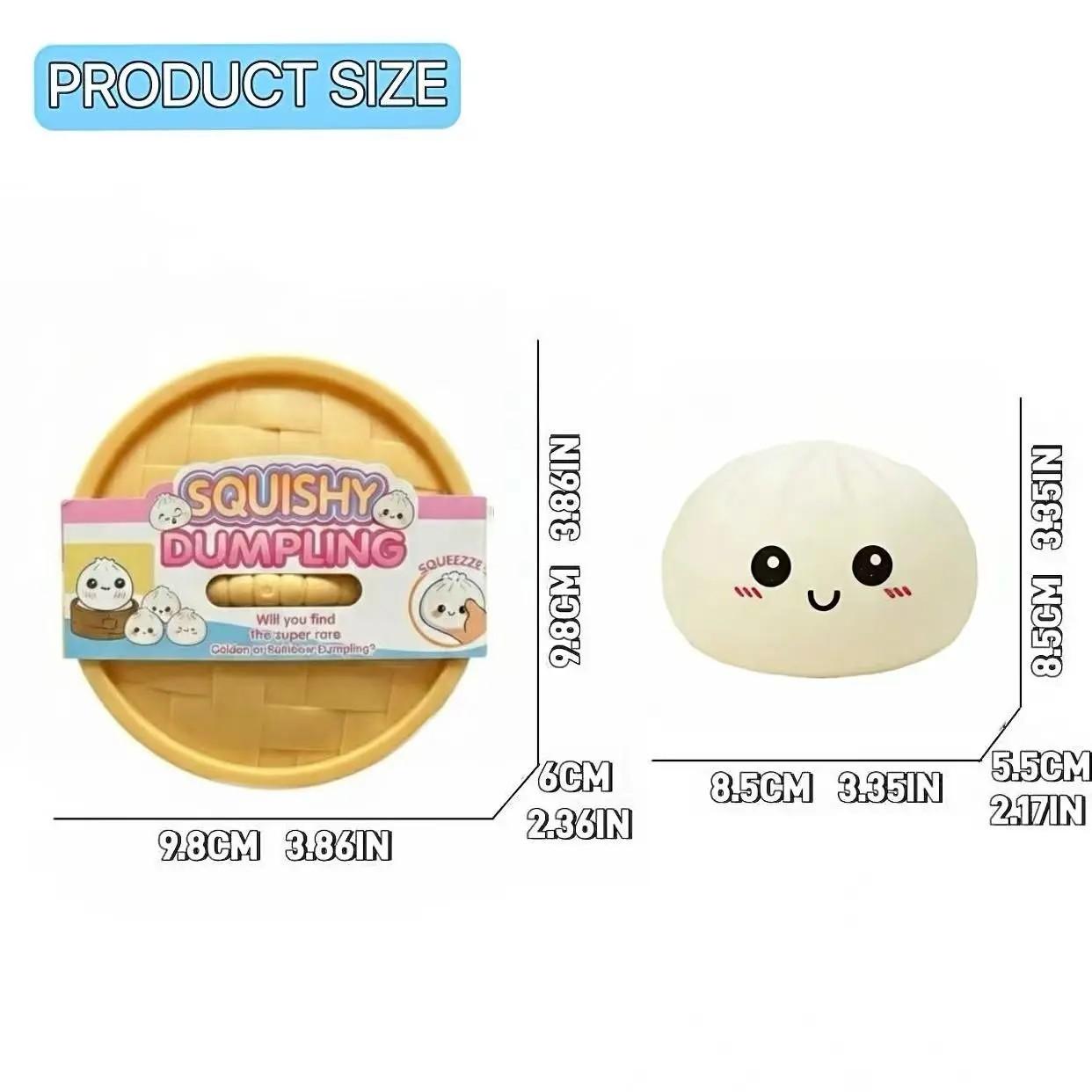 Expressive Big Dumpling Soft Toy Blind Box Mysecret Bun Stress Relief, Soft Tpr Material, Surprise Open, Perfect Gift for Kids, Squishies