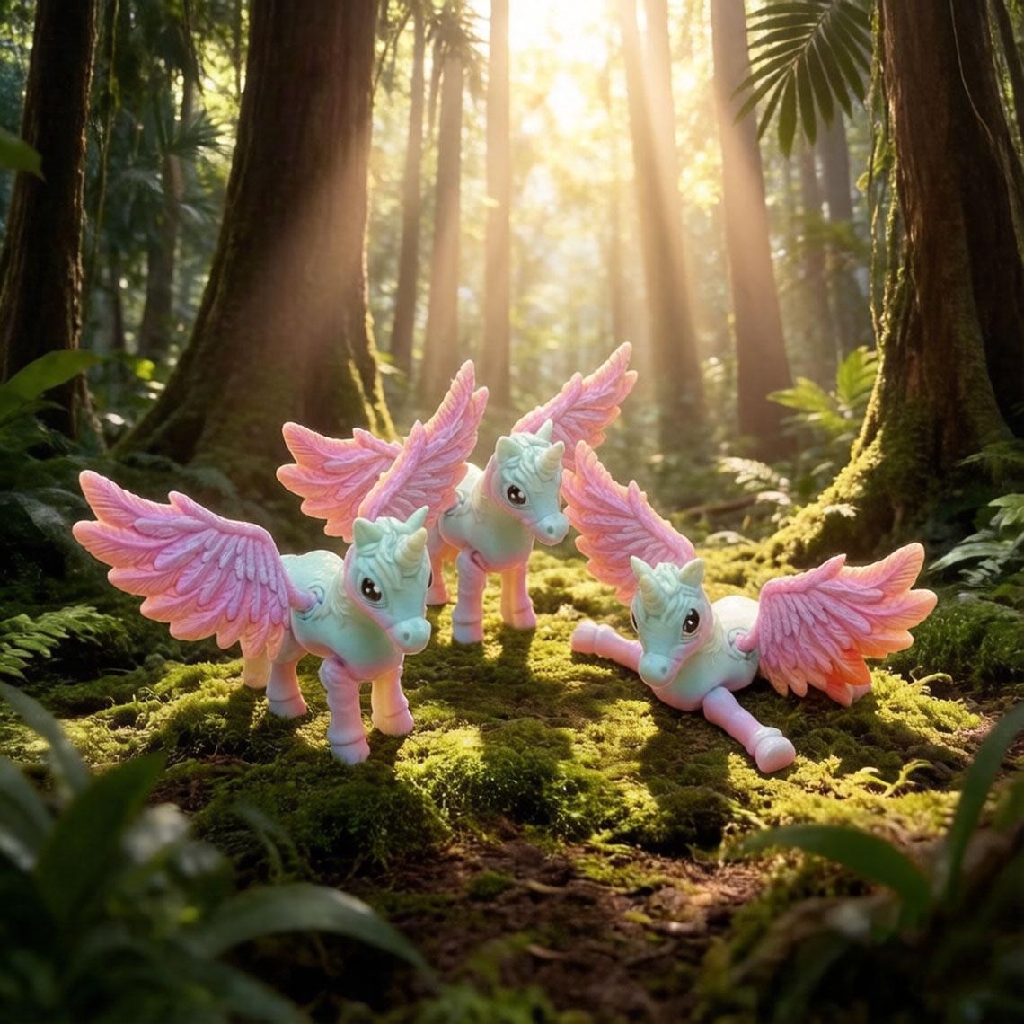 3D Printed Unicorn Figurine | Fantasy Toy | Pink Color Collectible | Gift Toy & Home Decor