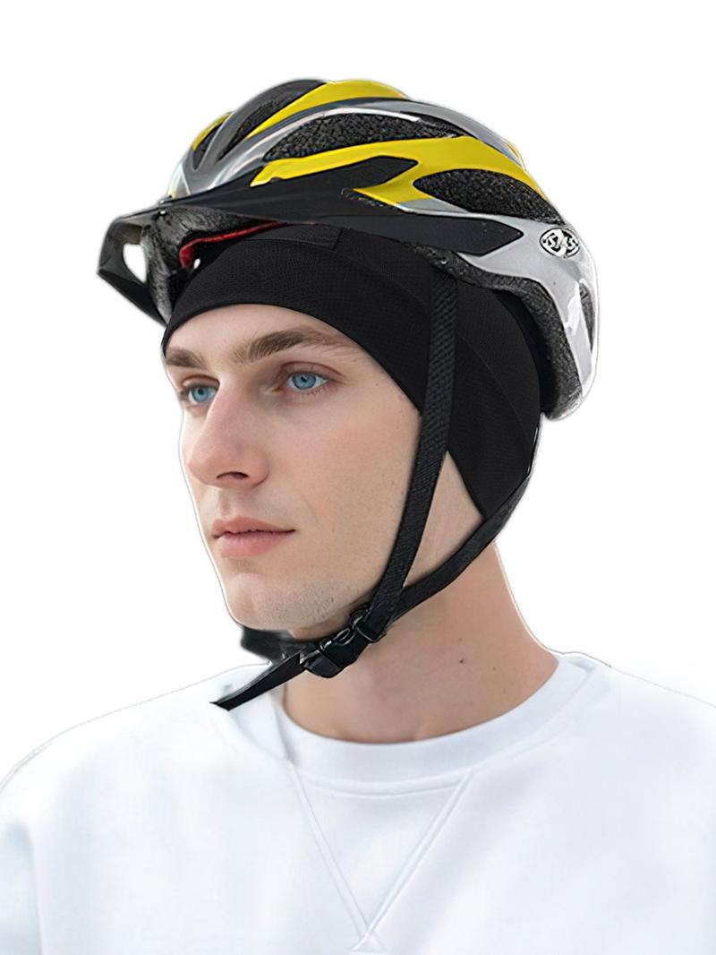 Unisex Solid Color Cycling Cap, 3 Counts Sports Cycling Liner Cap, Sweat-absorbent Sports Cycling Cap Uv Protection for Men & Women