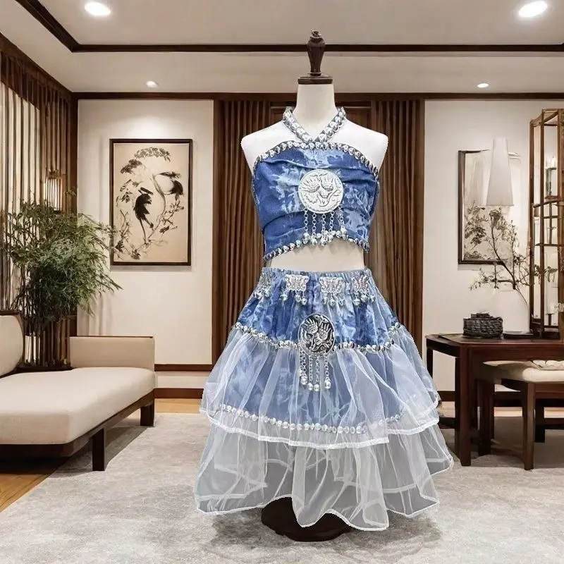 Hmong Miao Batik Bustier Styling Set - A/B Photo Shoot & Portrait Styles