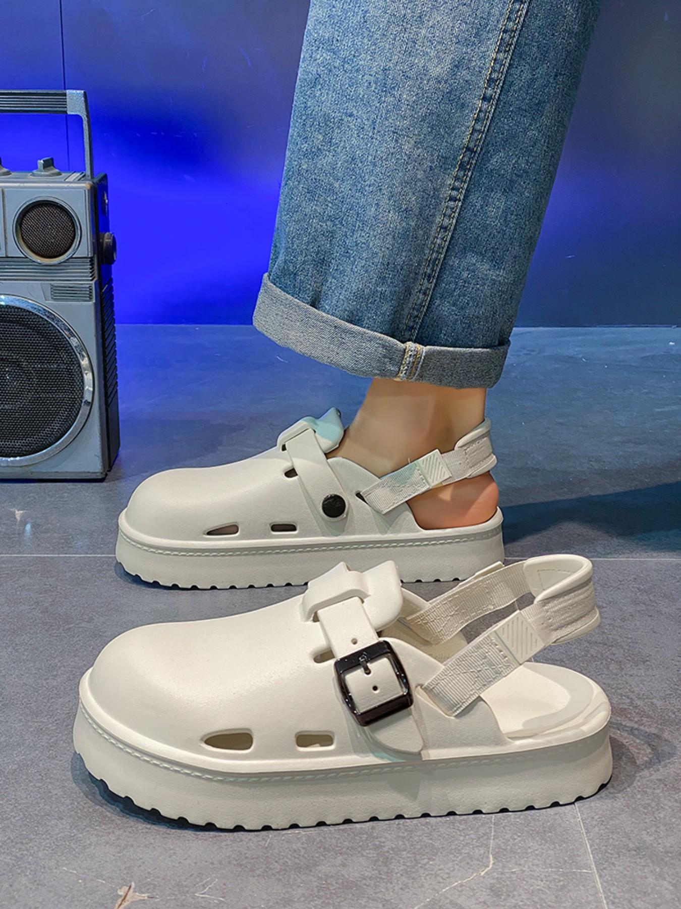 Men's Breathable PU Leather Slippers, Soft Eva Sole, Colorblock Design, Casual Style, Anti-Slip, Ideal for Home & Outdoors