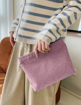 New Miffys Woman Corduroy Makeup Bag Female Cute Toiletry Bags Girl Kawaii Travel Portable Zipper Storage Wash Bag Birthday Gift