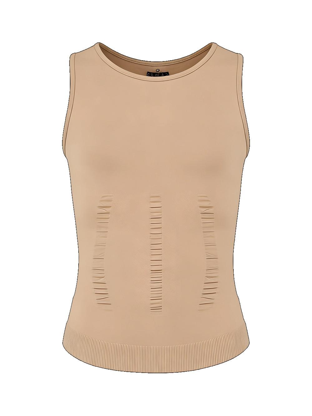 Mens Compression Shapewear Sleeveless Tummy Control Gym Fitness Soft Body Shaper Breathable Tank Top