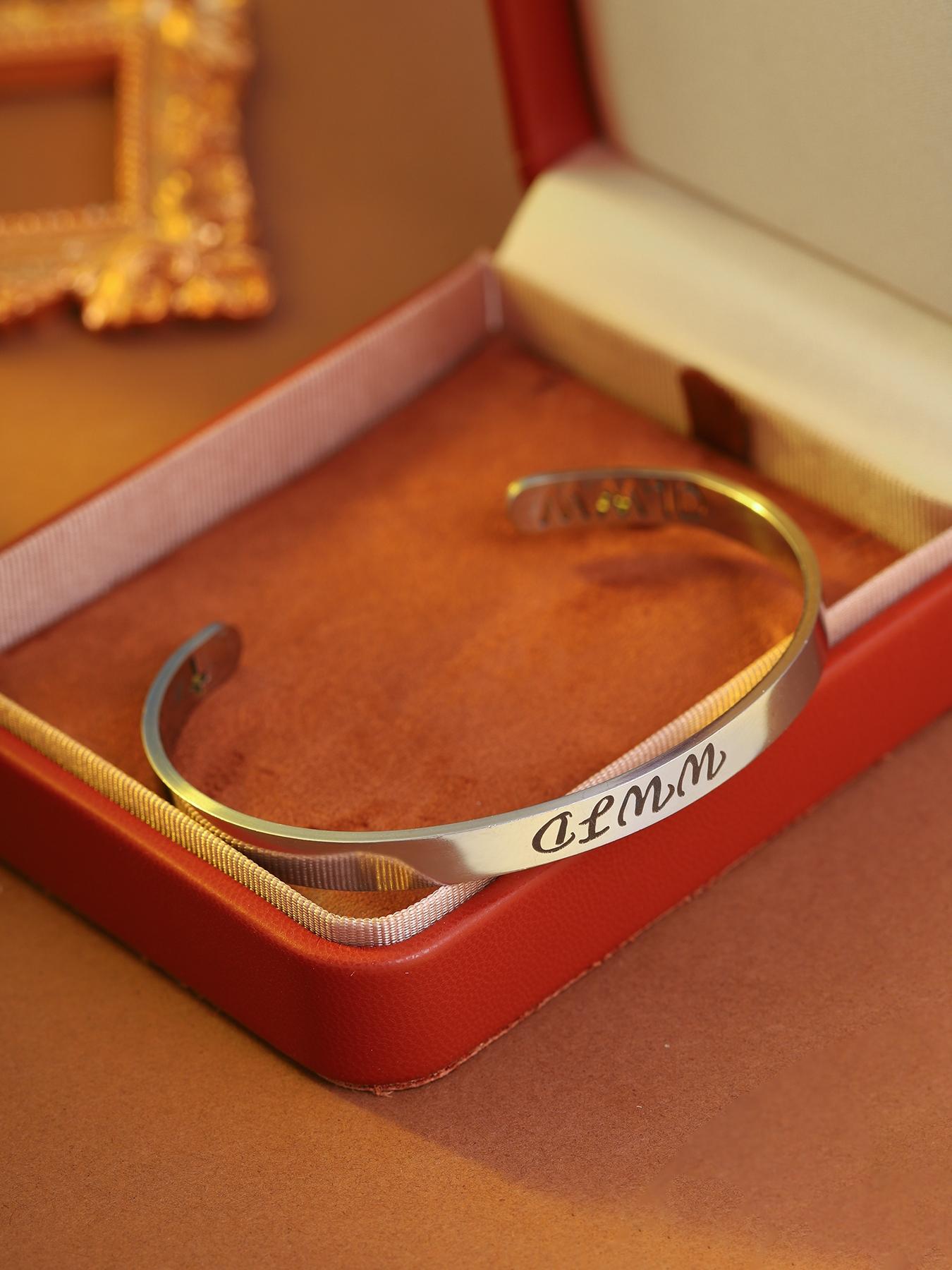 1pc WWJD 18K gold-plated stainless steel bracelet with engraved cross, ideal inspirational gift for couples/siblings, for events/daily wear (no box).