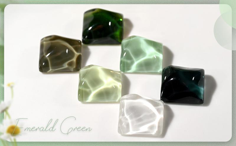 GAOY Emerald Green Jelly Gel Nail Polish Set, 6 Transparent Colors Sheer White, Soak Off UV Light Cure Gel Polish for Salon and Nail Art DIY at Home