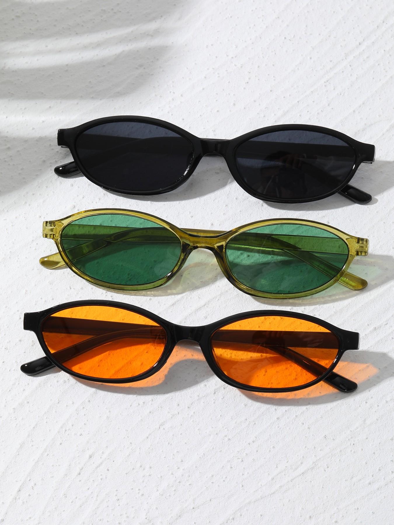 Vintage Oval Women's Sunglasses for Driving, Vacation, and Music Festivals, Stylish Retro Eyewear for Casual Outings, Fashionable Sunglasses, Trendy Vintage Sunglasses