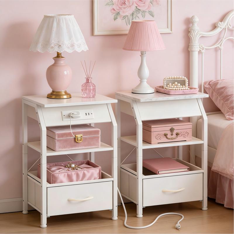 【Prime Day】9 Drawer Dresser for Bedroom, Storage Organizer with 9 Drawers, Chest of Drawers with Fabric Bins, Sturdy Metal Frame, Wood Tabletop for Guest Room, Closet, Entryway, Nursery