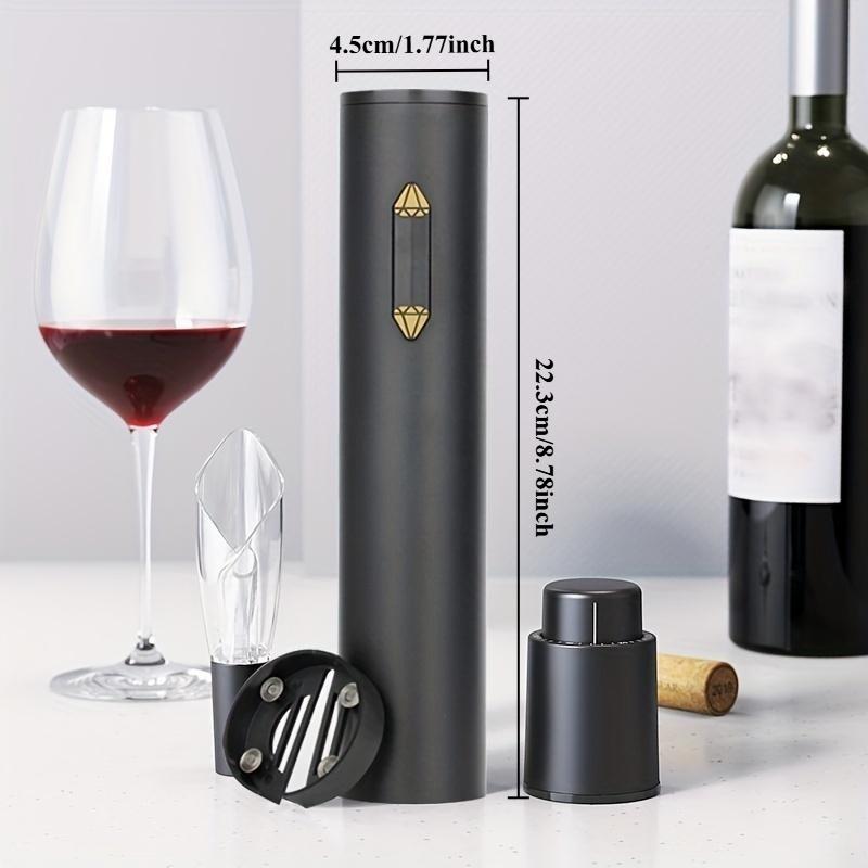 4-in-1 Electric Wine opener,, Wine Screw Puller, Corkscrew bottle opener,simulating manual slow openning to keep cork smooth reusable, Automatic and durable, for Wine Lovers Kitchen Home Bar Wedding Gift