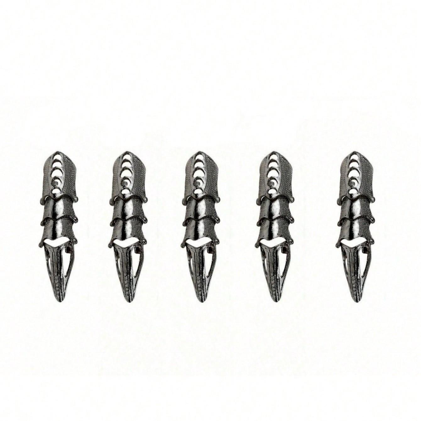 Original Style Dark Finger Joint, Bionic Mechanical Hand, Adjustable & Detachable Armor, Ring Joint, Halloween Prop, Party Accessory, Party Supplies, Party Favor