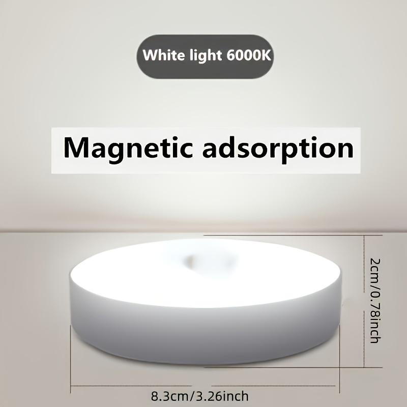 Small sensor LED light for student dormitories, (white light/warm light) wireless installation, USB rechargeable light, human body sensor automatic switch (night mode), LED light source, suitable for beds, corridors, kitchens, living rooms, bedrooms,