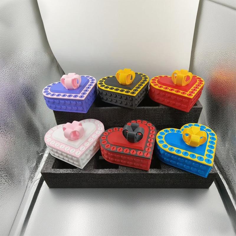 3D Printed Heart-Shaped Gift Storage Box, Annoying Screw-On Gift Box, Box Puzzle Toy, Funny Prank Screw Box, Colorful And Exquisite Miscellaneous Storage Box, Valentine's Day and Mother's Day gifts