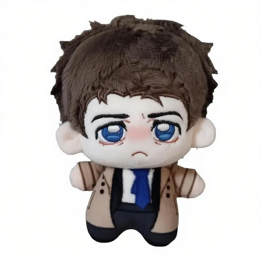 10cm Supernatural Castiel Plusie Doll Pendant Cartoon Castiel Stuffed Toy Backpack Dolls Fans Collect Birthday Gift