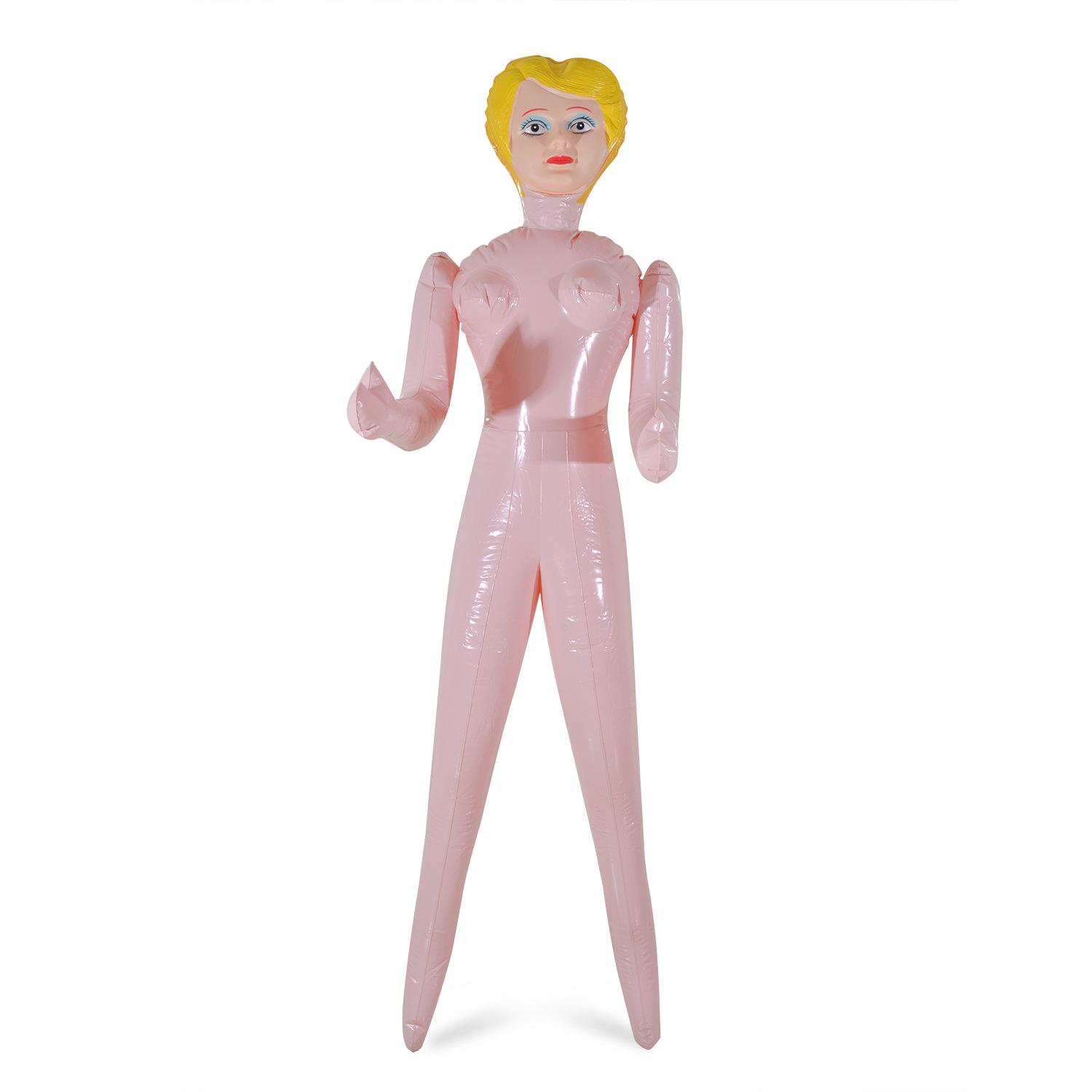 1pc PVC Inflatable Doll, Prank Birthday Party Inflatable Model, Joke Inflatable Toy, Party Photo Prop, Fun Decoration for Events