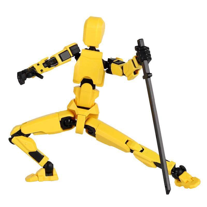3D Printed Robot Model, Fully Assembled, Multiple Joints, Activity Joint Design, Action Figure, Perfect Desktop Decoration Gift, Easter & Halloween Gifts