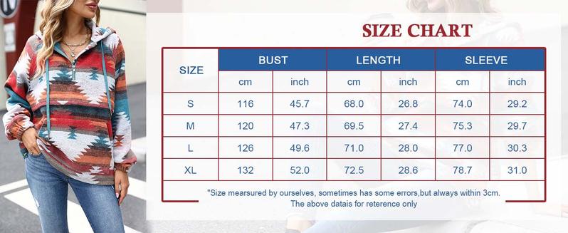 FMEYOA Womens Christmas Aztec Half Zip Up Hoodies Sweatshirt Casual Long Sleeve Oversized Ethnic Tribal Hooded Pullover Shirt Top