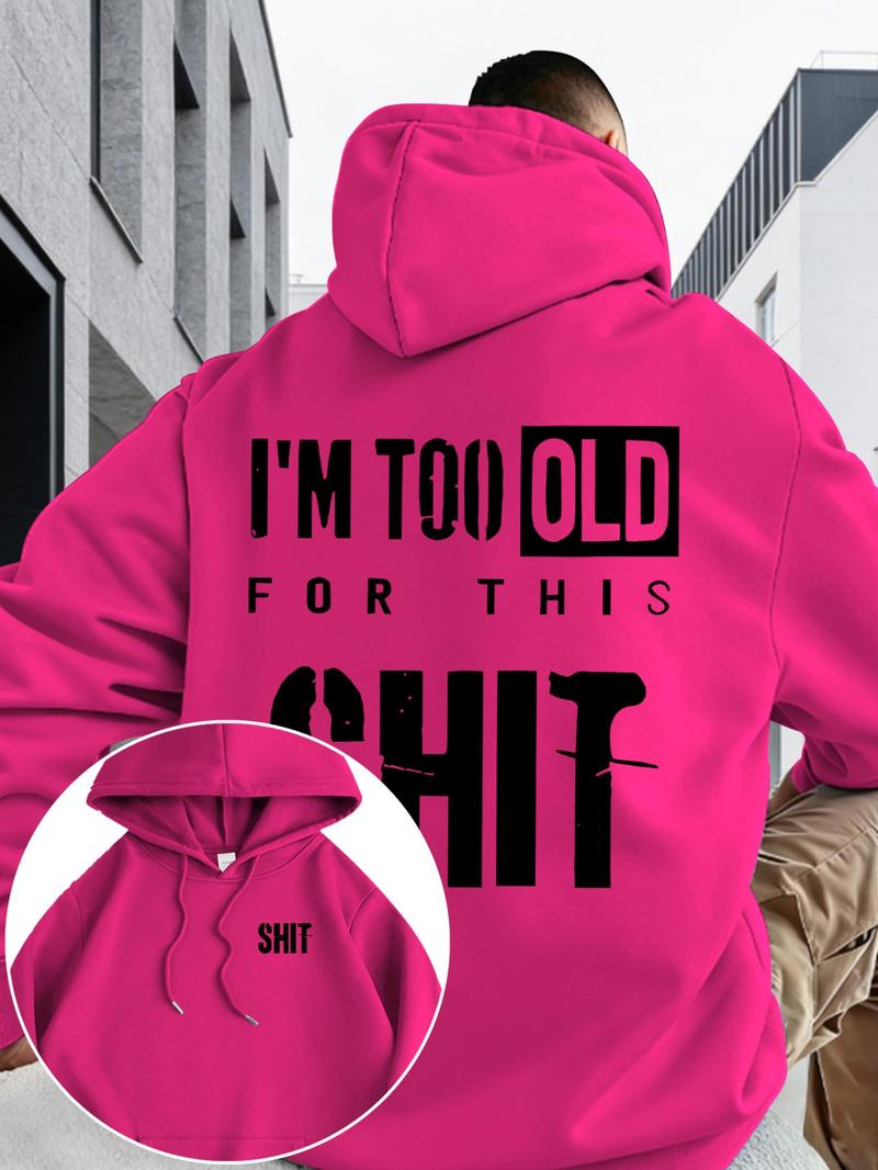 Men's Fall Winter Hooded Sweatshirt, Emotion Style Print, Casual Fitted Design, Drawstring Pocket, Warm Multi-Color Options Men's Fall Winter Hooded Sweatshirt, Emotion Style Print, Casual Fitted Design, Drawstring Pocket, Warm Multi-Color Options