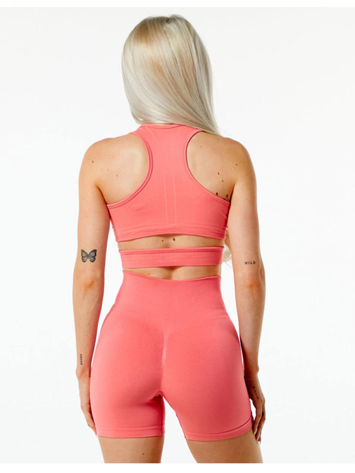 Trendy Ruched Seamless Sports Bra, Supportive Gym Top for Yoga & Pilates, Women's Active Wear, Comfortable and Stylish Workout Bra