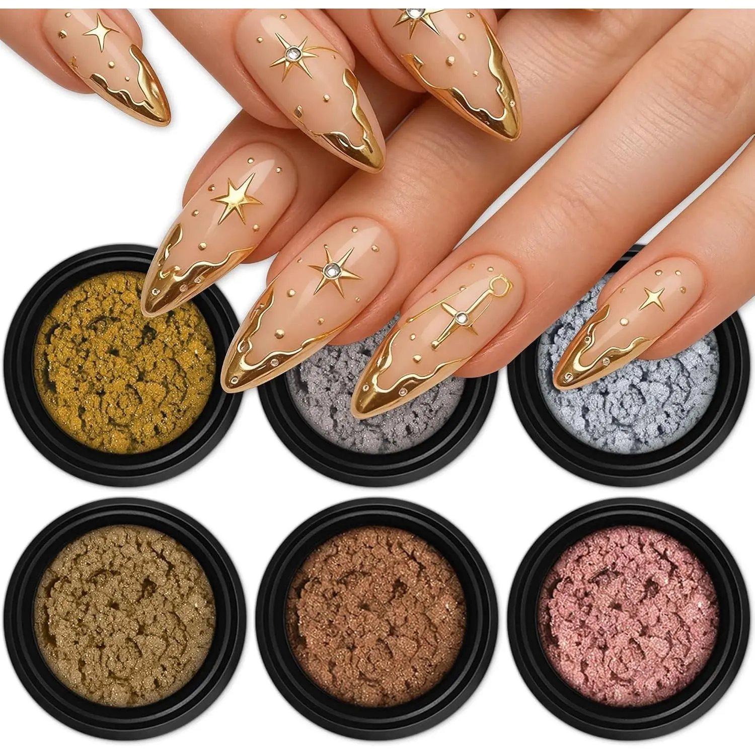 Gold 6 colors set