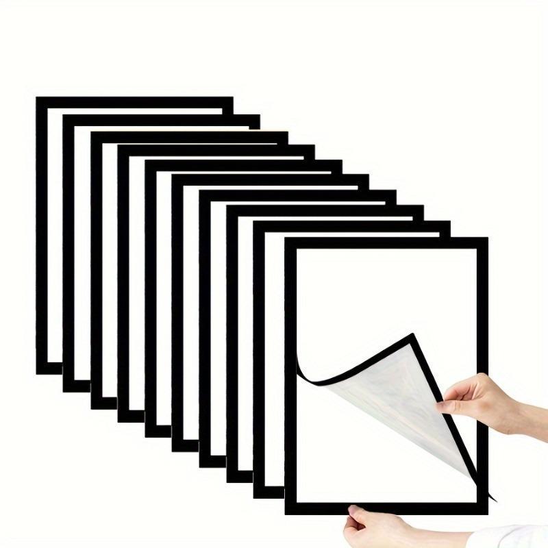 5pc Business License Award Frame, Magnetic Display Poster, Soft Frame Stick, Wall Use, Casual Style, No Ca_prop_65 Features