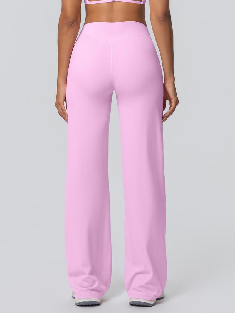 Double-Sided Fleece High-Waisted Loose Breathable Yoga Pants, Wide-Leg Running Fitness Sweatpants, Comfortable Jogger Leggings, Breathable Activewear Bottoms