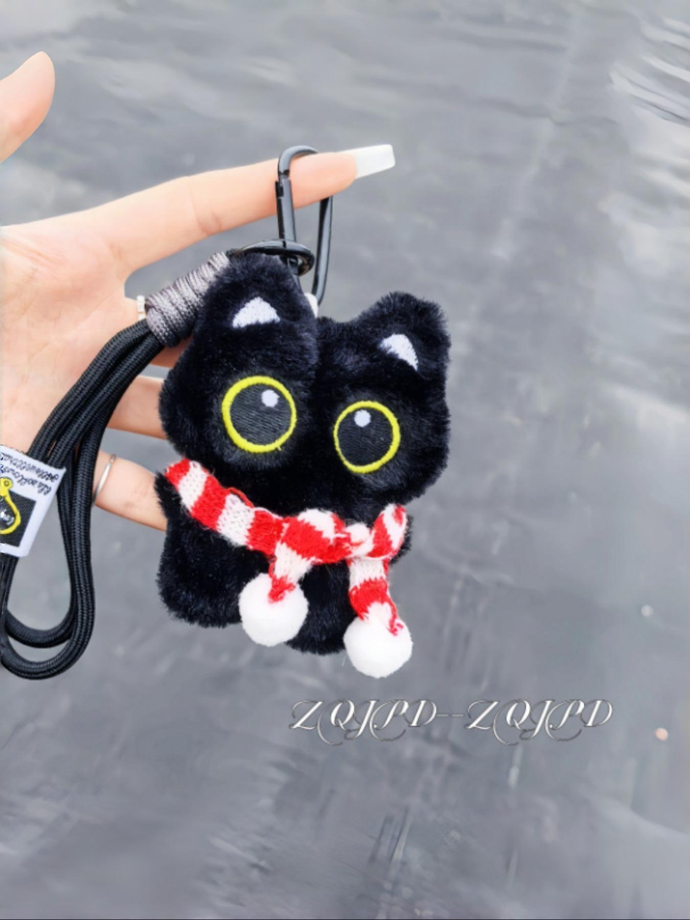 Adorable Cat Series Bag Charm Keychain Pendant, Daily Casual Style Accessory, Fits Airline Tag Wallet Securely, Thoughtful Gift for Bags and Backpacks, Cute Charms For Bags