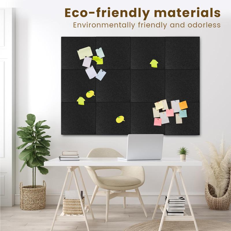 Cork Board, 6pcs Square Message Board, Wall Decor, Photo Board, Office Decor, Home Decor, Office Supplies, School Supplies, Ornaments, Home Decor Accessory