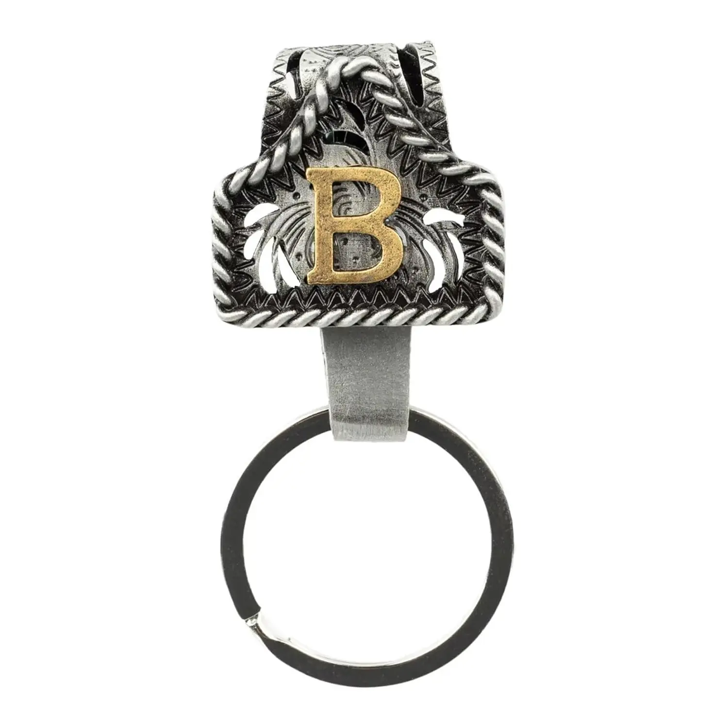 Vintage Western Cowboy Letter Keychain, Handmade Metal A Initial Key Chain Clip, Personality key holder for Pocket&Bag, Personalized Keychain, Metal Keychains, Keychain For Bags
