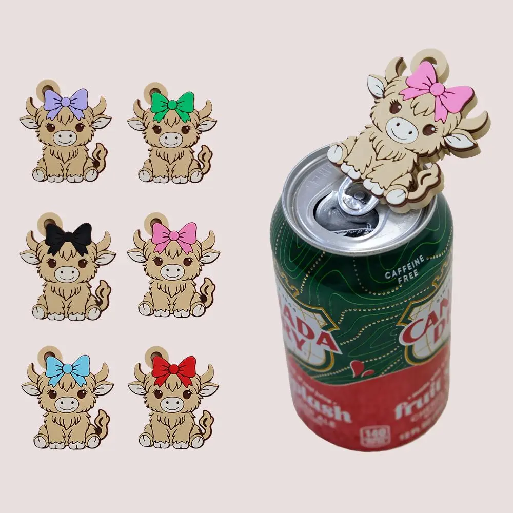 Bag Chain, 3D Printed Cute Highland Cow Can Tab Openner, Easy-open Soda Can Accessory, Cow Gift,Coquette Highland Cow Tab opener keychain Ships