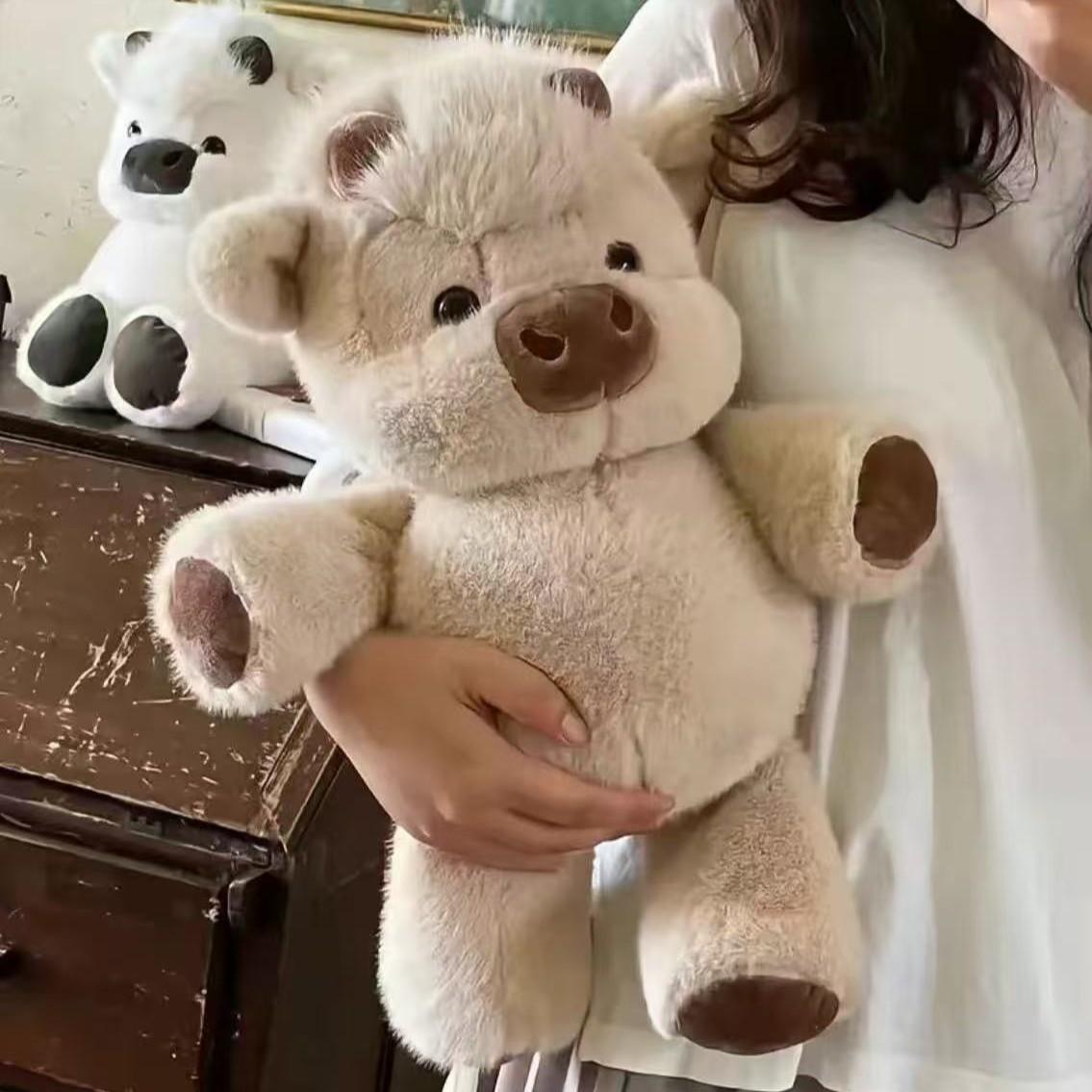 Highland Calf Plush Doll, Small Pig Hoho Stuffed Toy, Soft and Cozy Companion, Perfect Gift for Kids, Adorable Animal Figurine