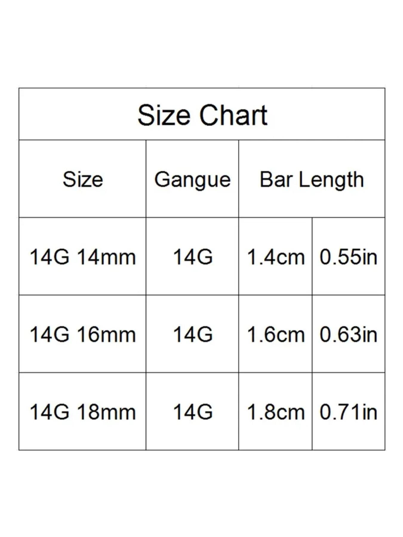 36pcs Stainless Steel Tongue Stud Set, 16mm Rod Length, Body Piercing Jewelry for Women & Men, Daily Wear, Party Accessory