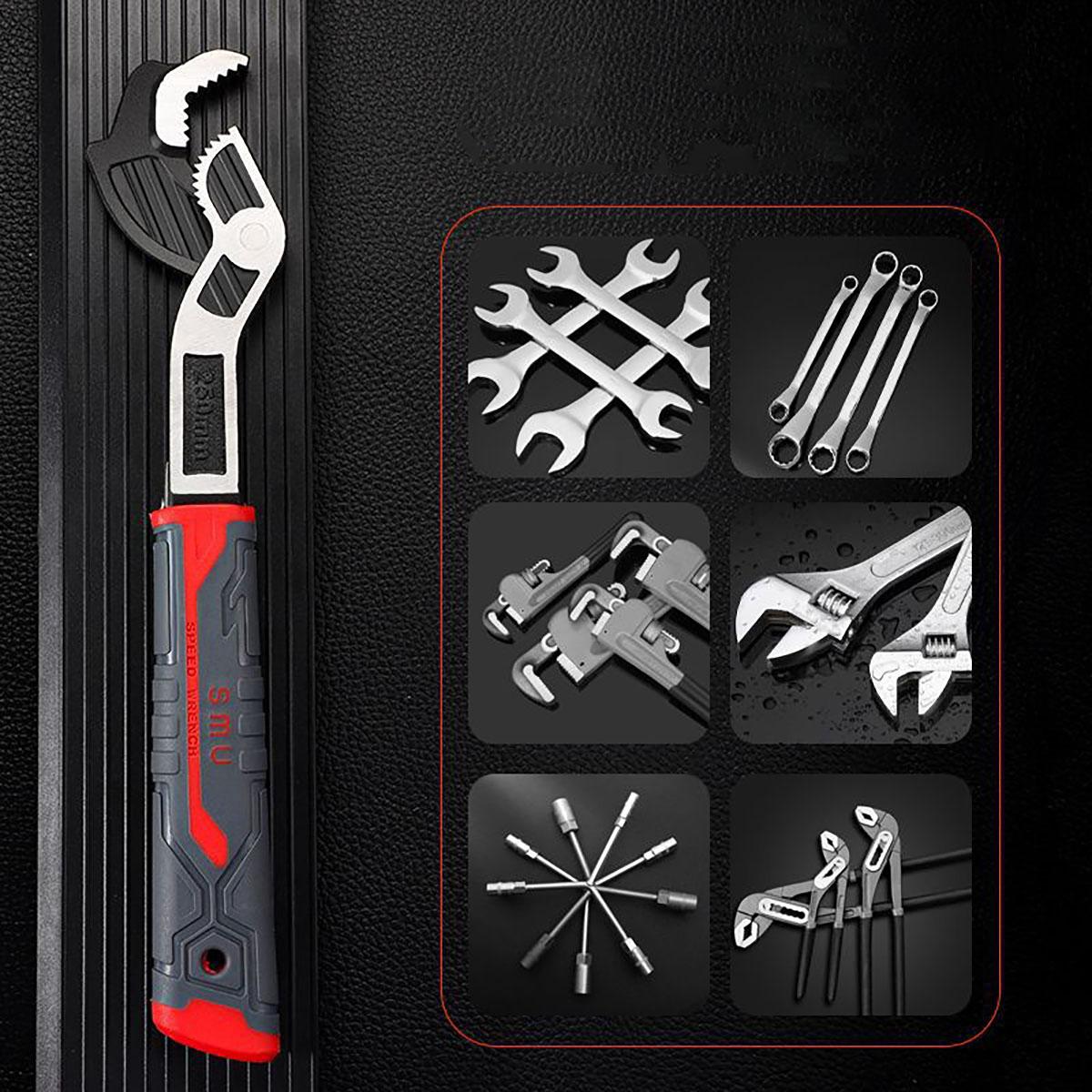 Multifunctional Self-locking Wrench, 6, 8, 10, 12 Inch Multi-model Pipe Flexible Wrench, Quick Opening Wrench For Water Heating Pipes, Pipe Wrench Set