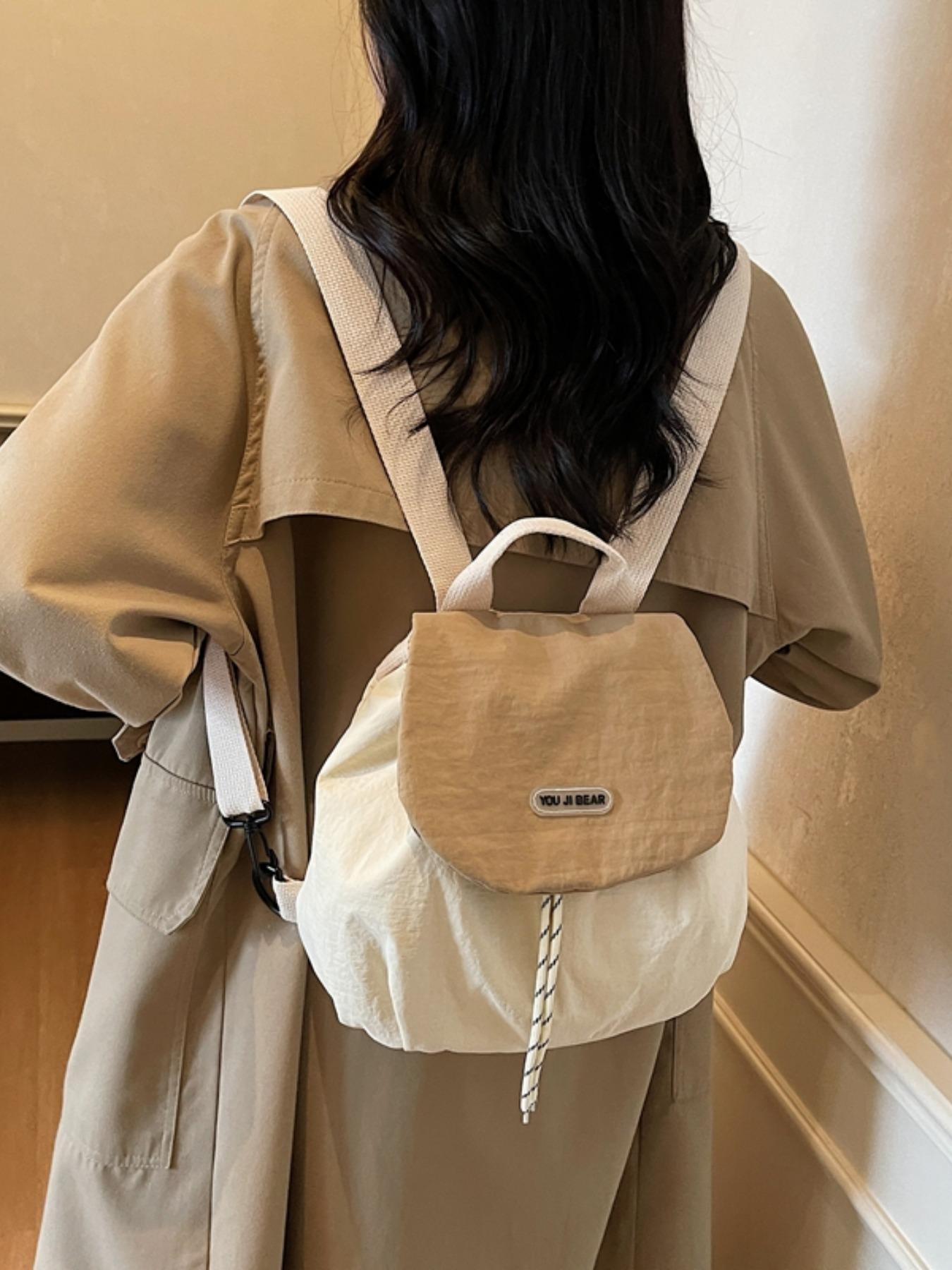 Unisex Plain Color Versatile Sporty Shoulder Bag, Large Capacity ...