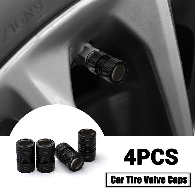 4pcs Car Wheel Air Stem Cover, Tire Valve Dustproof Caps, Aluminum, Corrosion Resistant, Universal for Cars, Trucks, Motorcycles, Suvs, Bikes
