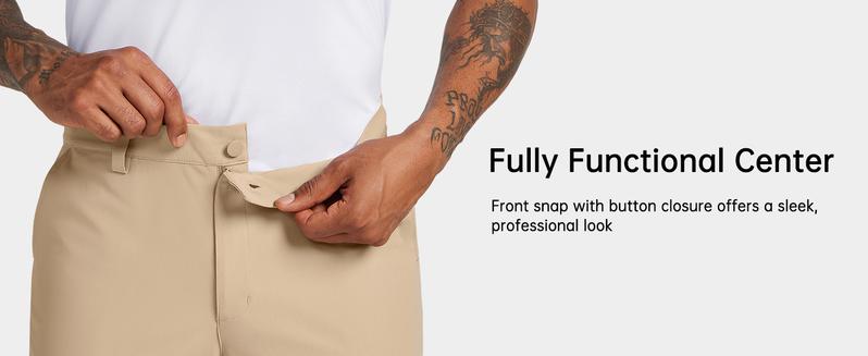 Willit Men's Golf Stretch Straight Leg Pants Quick Dry Work Business Casual Pants Fashion Outdoor Casual Pants No Ironing Men's Trousers