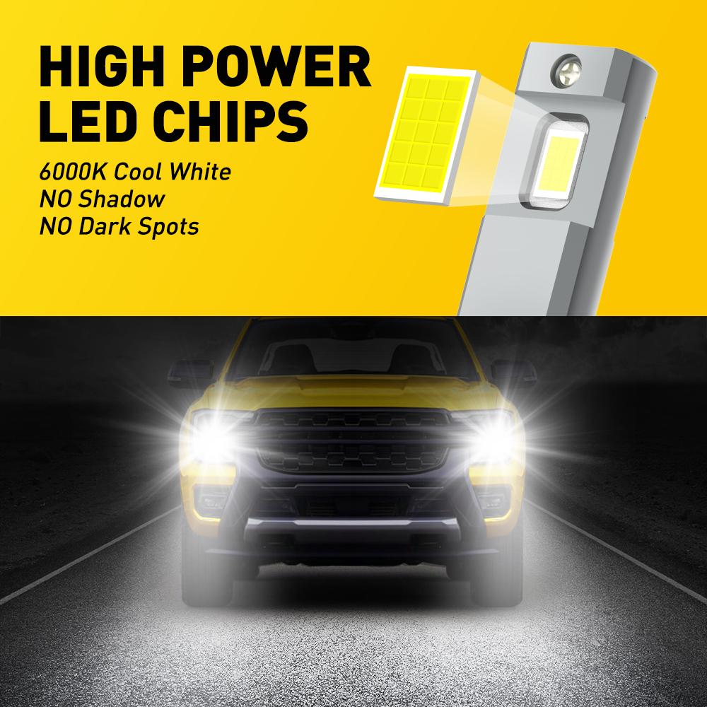 AUXITO D1S D1R D2S D2R D3S D3R Bulbs, 24000Lumens 120W 6000K White 500% Brightness, Xenon HID Replacement Lights, Plug and Play Fog Light Bulbs, Pack of 2