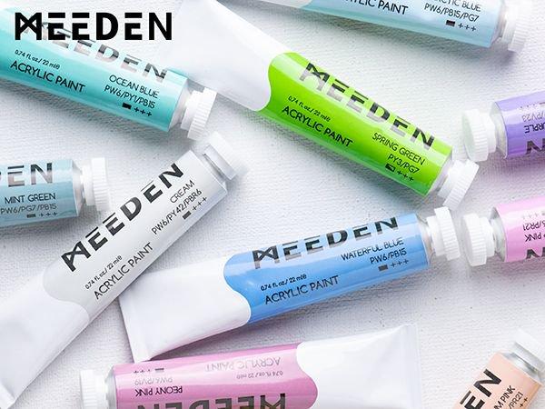 MEEDEN Heavy Body Acrylic Paint Sets, 100 Colors Acrylic Paint Tubes, Non-toxic 0.41 fl Oz /12ml Acrylic Paints for Adults, Beginners Art Painting Art Materials MEEDEN Heavy Body Acrylic Paint Sets, 100 Colors Acrylic Paint Tubes, Non-toxic 0.41 fl Oz /12ml Acrylic Paints for Adults, Beginners Art Painting Art Materials